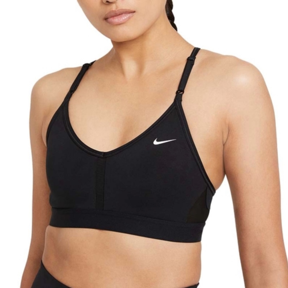 Nike Black Dri-Fit V-Neck Sports Bra